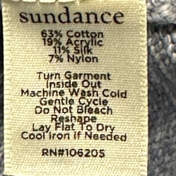 Sundance silk blend V-neck sweater XS periwinkle - Picture 6 of 6